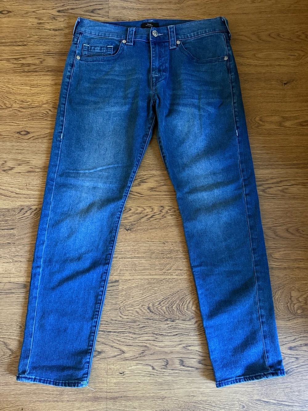 True Religion Geno Relaxed Slim Straight Men’s Jeans 34x31 Blue